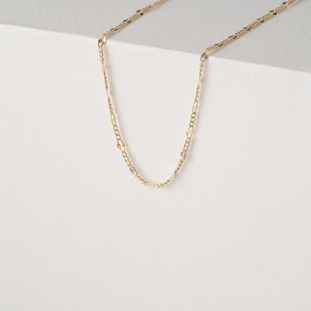 【14K】ドーターズジュエリー Sparkle chain necklace 14K] Sparkle chain necklace - DAUGHTERS JEWELRY