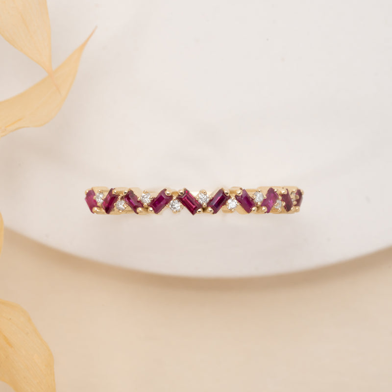 Ruby July Birthstone Ring