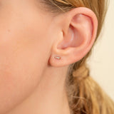 Handmade Petite Diamond Earrings