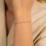 Handmade Solid Gold Linked Chain Bracelet