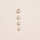 Petite Diamond Gold Stud Earrings