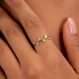 Natural Diamond Solid Gold Ring