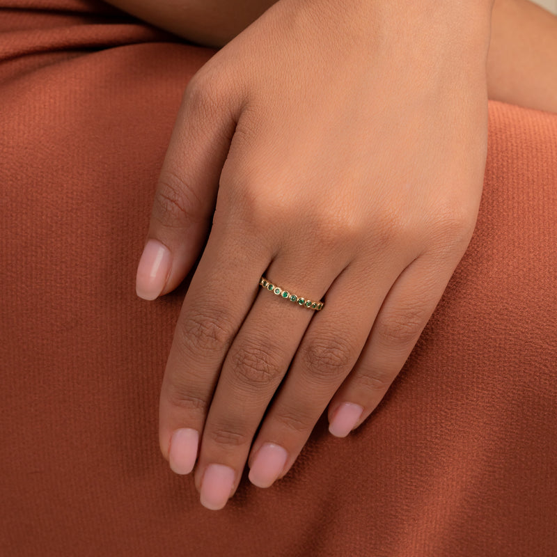 Handmade Solid Gold Emerald Ring