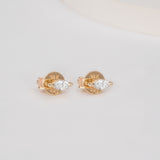 Handmade April Birthstone Diamond Earrings