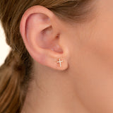 Handmade Gold and Diamond Earrings