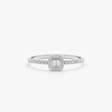 white gold natural white diamond ring