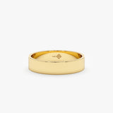 Flat Top Design Wedding Band - 4.5 mm