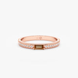 Rose Gold Citrine Ring