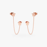 Rose Gold Chain earrings