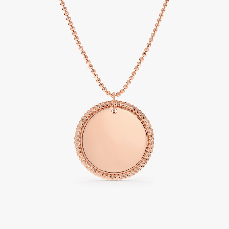 rose gold handmade custom name necklace