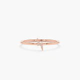 rose gold lightning bolt