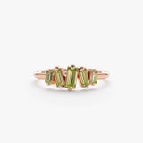 Rose August Birthstone Ring