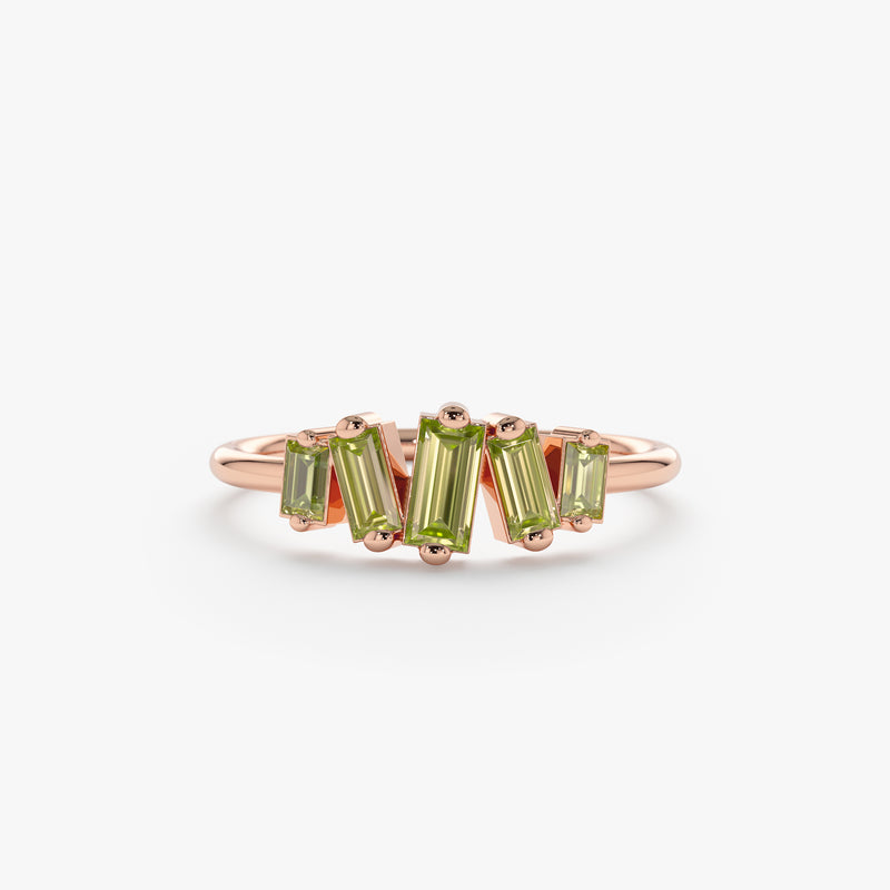 Rose August Birthstone Ring