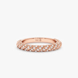 handmade rose gold dome ring