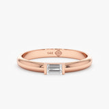 Rose Gold Baguette Ring