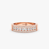 thick diamond stacking ring