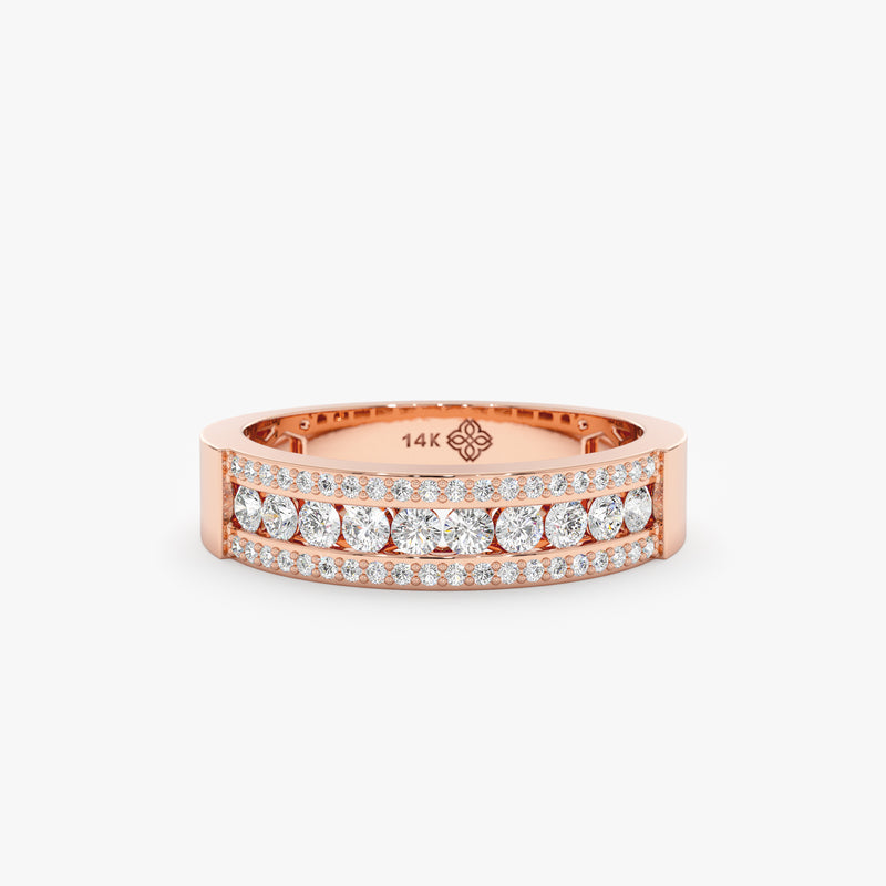 thick diamond stacking ring