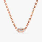 protection eye necklace with natural diamond
