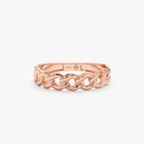 rose gold cuban chain