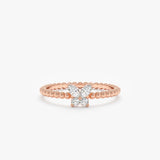 Rose Gold Diamond Butterfly Ring