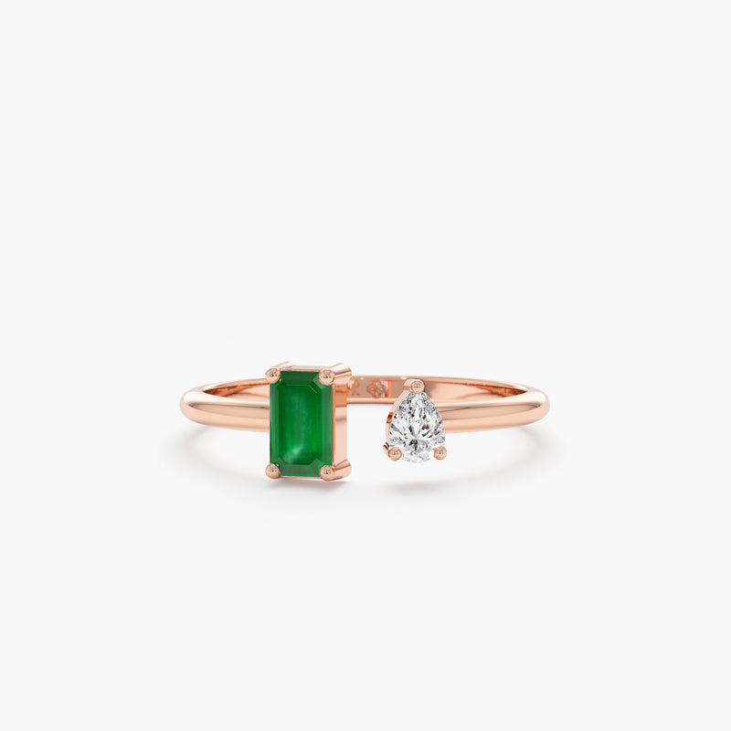 Unique Rose Gold Engagement Ring