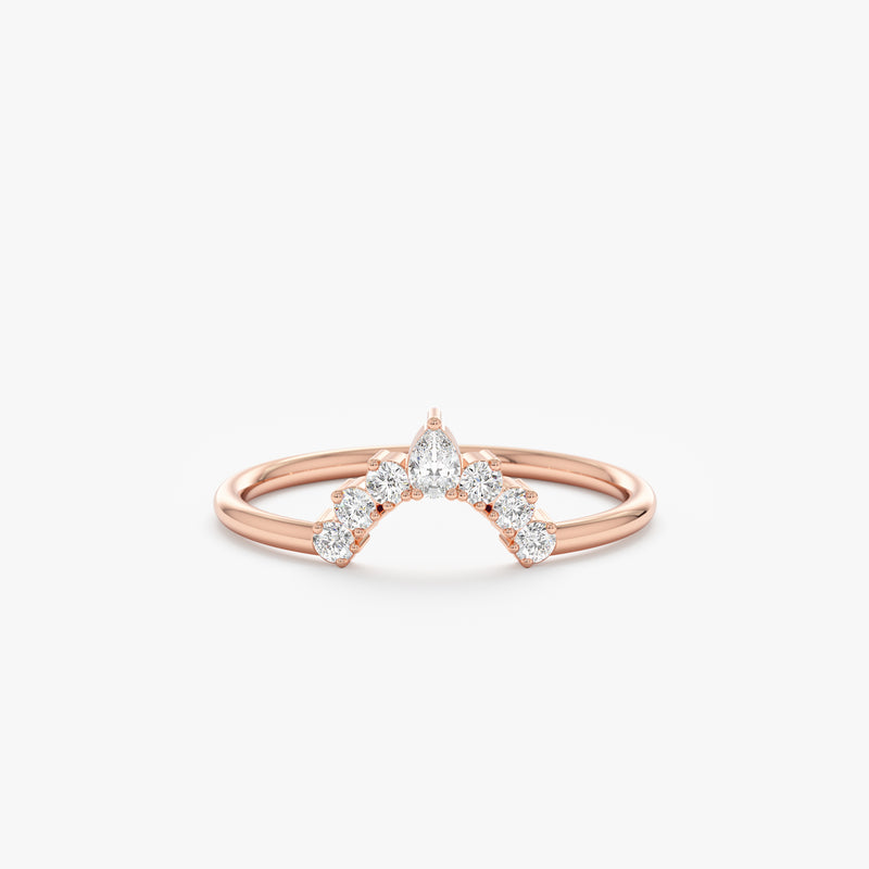 Rose Gold Diamond Nested Ring