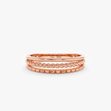 White Gold Textured Ring