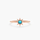 Rose Gold Turquoise Ring