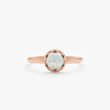 White Gold Cabochon Ring