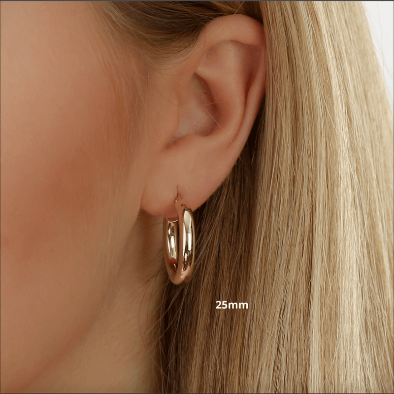 25mm gold hoops