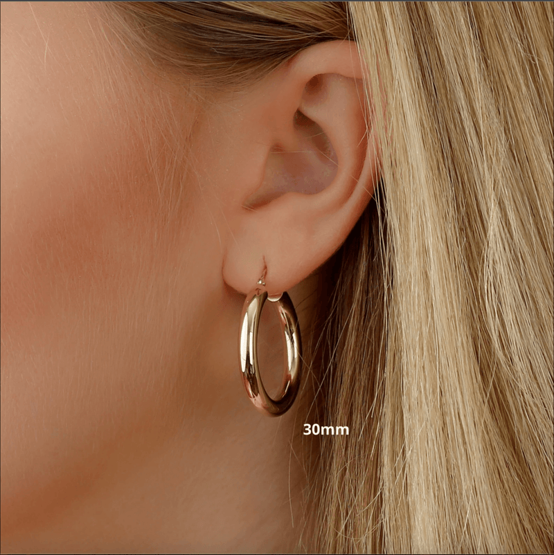 30mm gold hoops