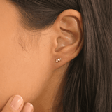 natural diamond cluster earrings