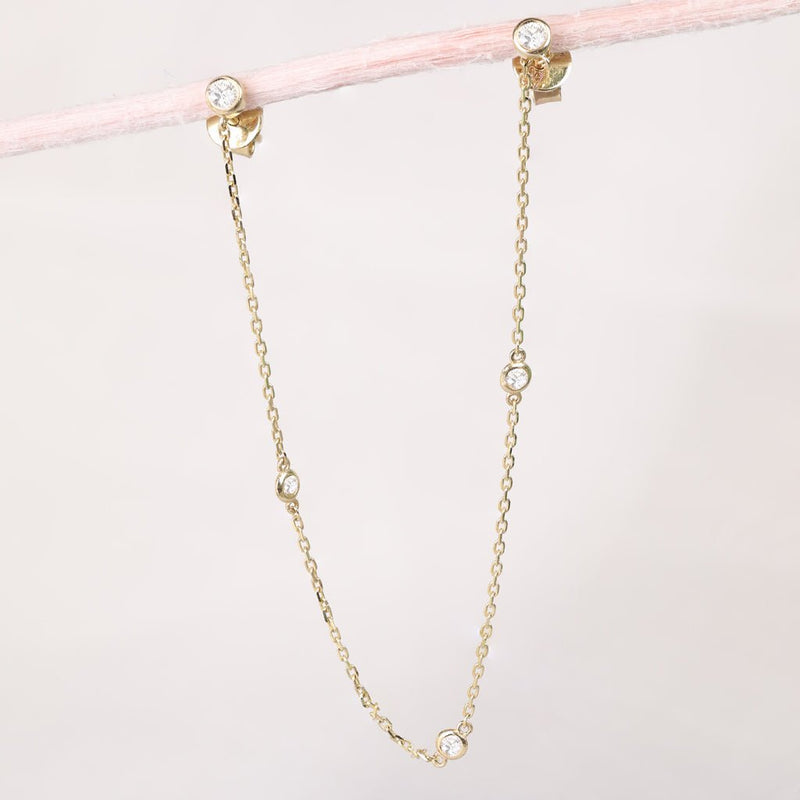 Minimalist Dangling Chain Earring