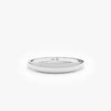 White Gold Narrow Signet Ring