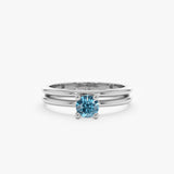 White gold diamond engagement ring