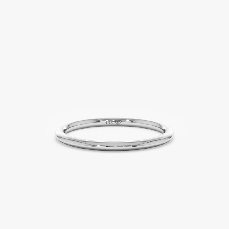 White Gold Classic Wedding Ring