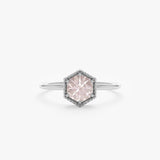 White Gold Quartz Ring