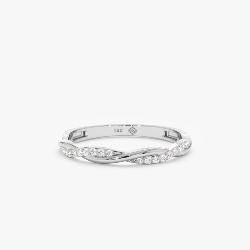 White Gold Diamond Half Eternity Ring
