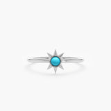 White Gold Turquoise Ring