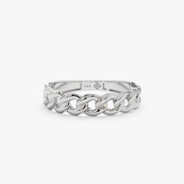white gold cuban chain