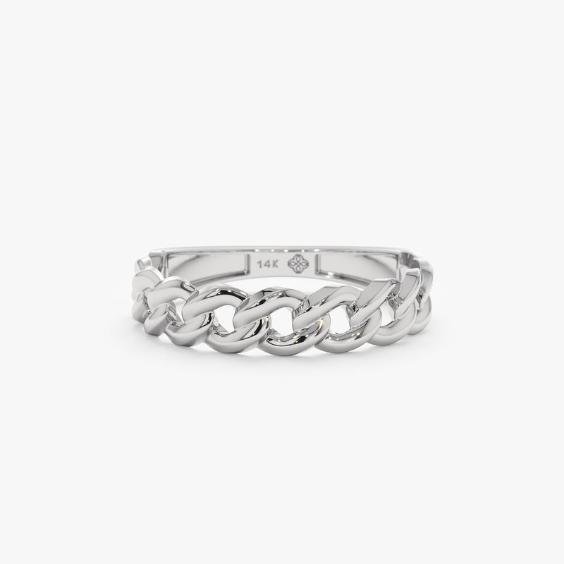 white gold cuban chain