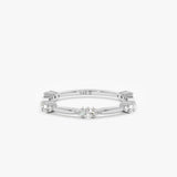 white gold natural diamond band