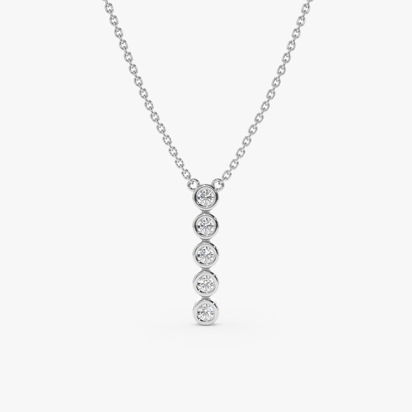 white gold handmade necklace