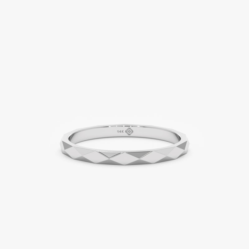 White Gold Simplistic Wedding Ring