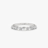 White gold diamond cluster ring