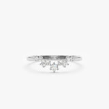 White Gold Nested Band
