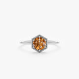 White Gold November Birthstone Ring