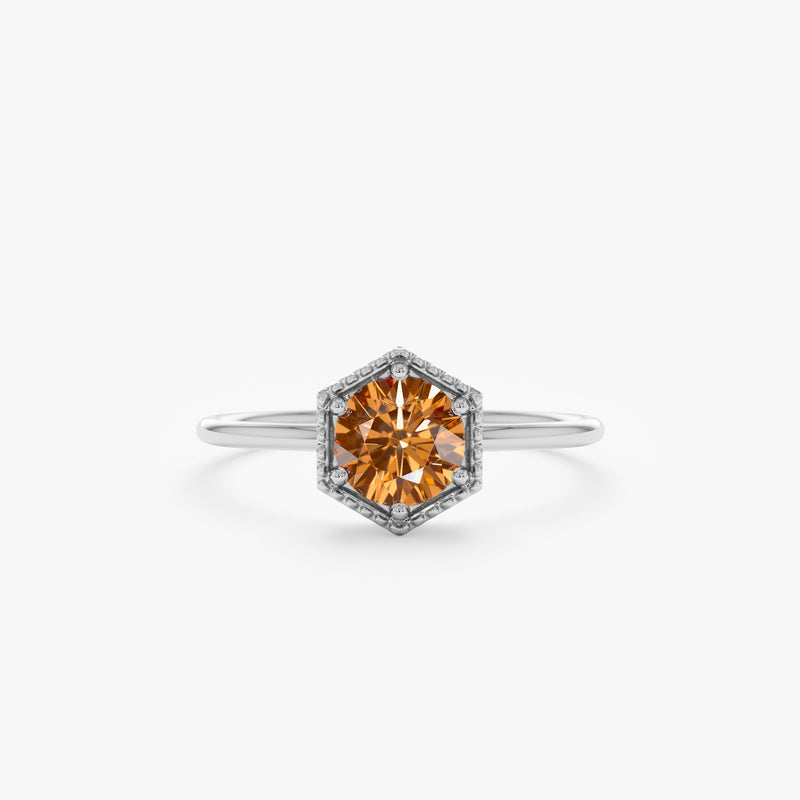 White Gold November Birthstone Ring