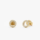 Diamond Circle of Life Earrings