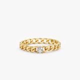 Diamond Cuban Chain Ring